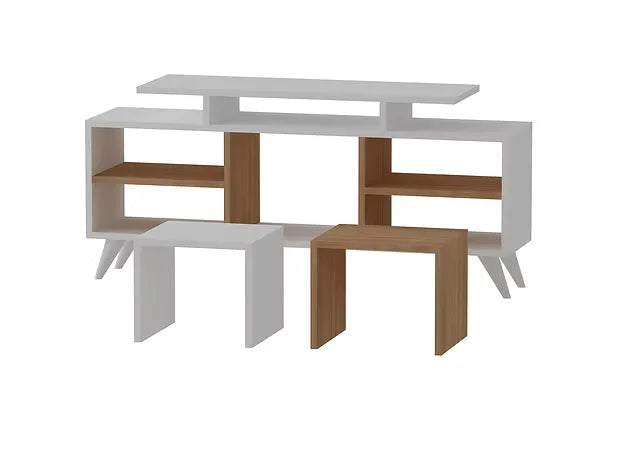KUTAY Modern TV Unit, MDF - 120x29.5x56.9cm