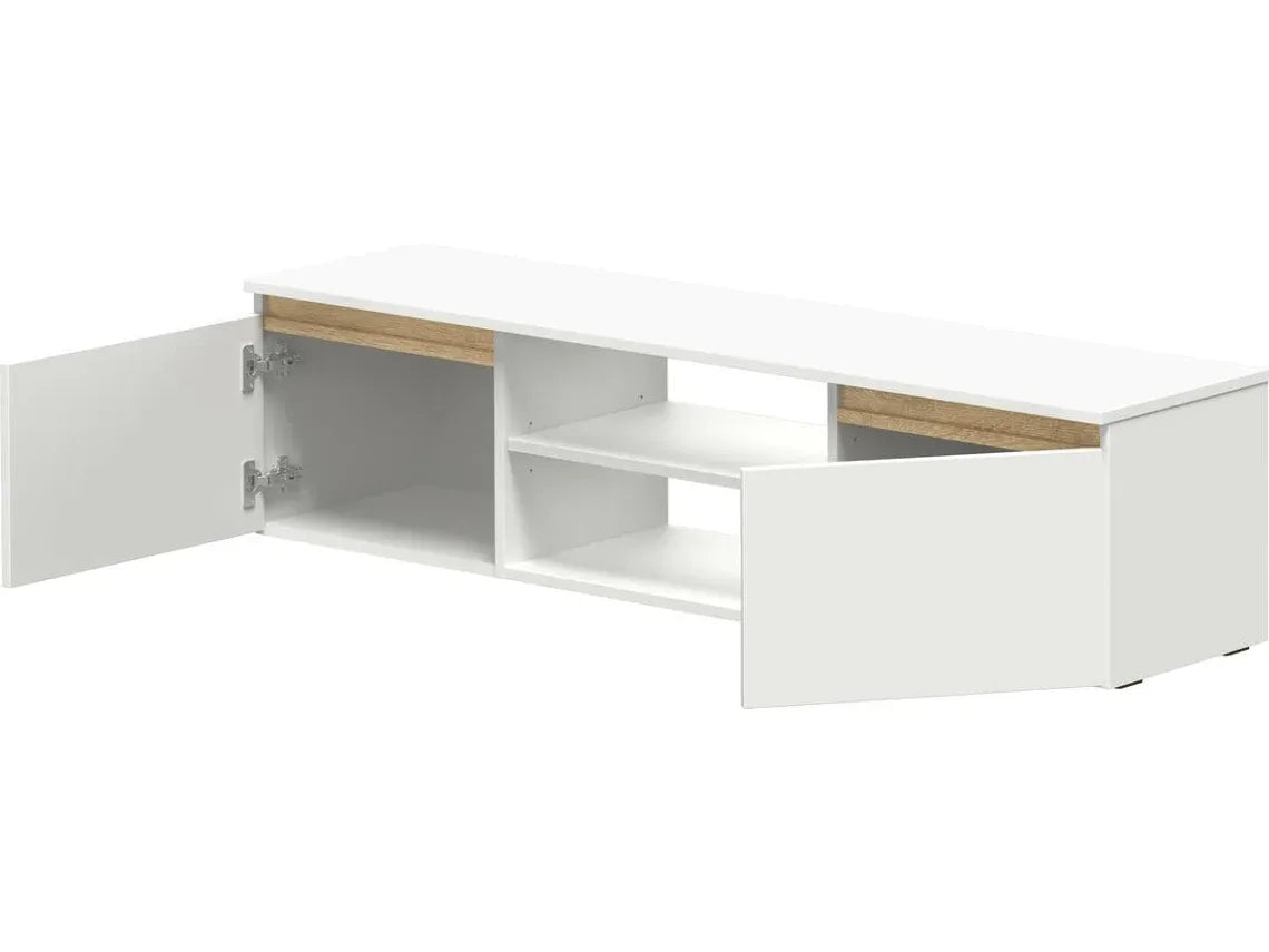 T33 Modern TV Unit, MDF - 150x35x35.5cm