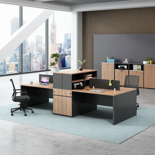 A15 Workstation 4 Seats MDF 240*120*75 WS1580015 - Furnile