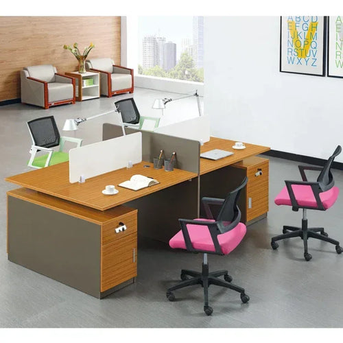A14 Workstation 4 Seats MDF 240*120*75 WS1580014 - Furnile