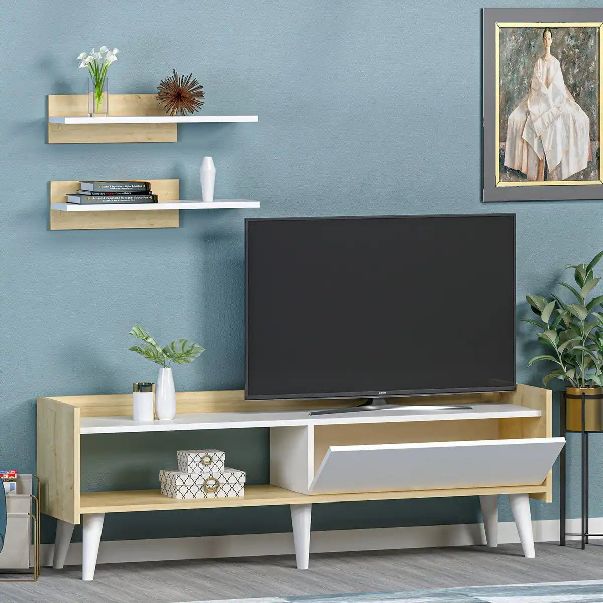 [Width 150cm] T11 TV Table MDF 150*30*50 TVT1580011