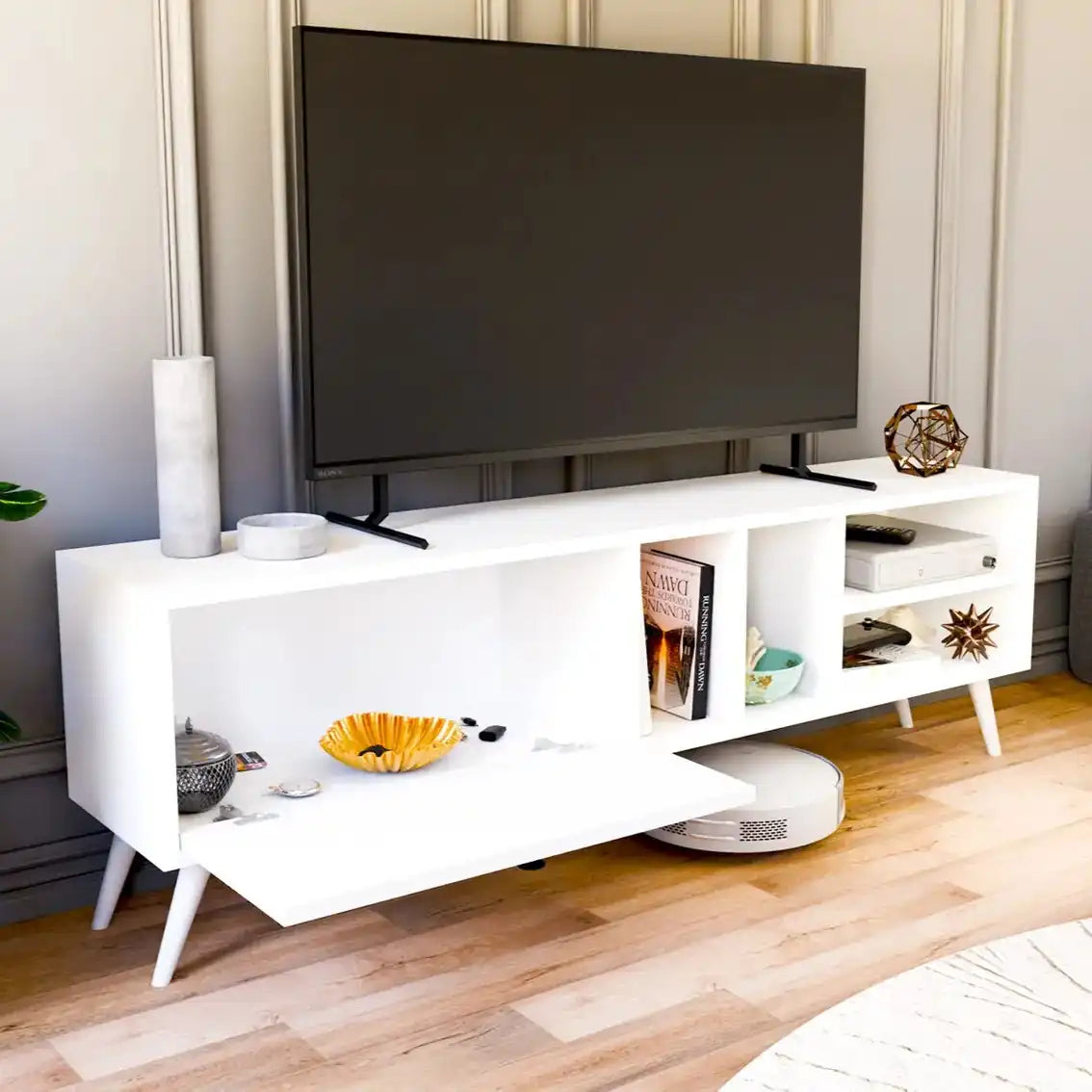 [Width 140cm] T03 TV Table MDF 140*30*45 TVT1580003