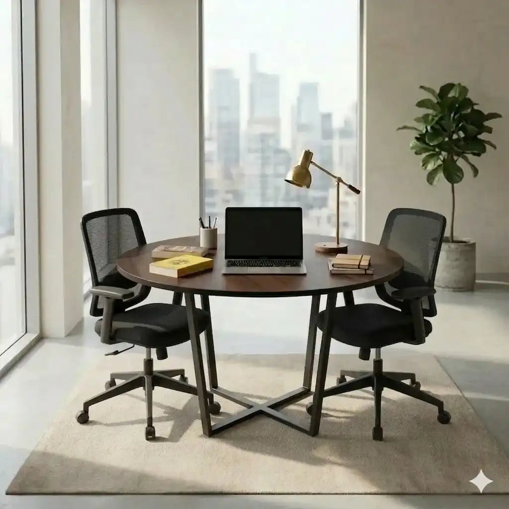 B12 Meeting Table MDF 120*120*77 MT1580012